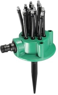 SFCNCVBTBX Aspersor automático multiusos de 360 ​​grados for jardín, césped, refrigeración techo, riego y herramientas jardinería Boquilla para césped(1PC)