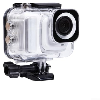Custodia protettiva per fotocamera subacquea, in vetro temperato, impermeabile, per Insta360 GO, ultra compatta, trasparente, per immersioni e sport (macchina completa)
