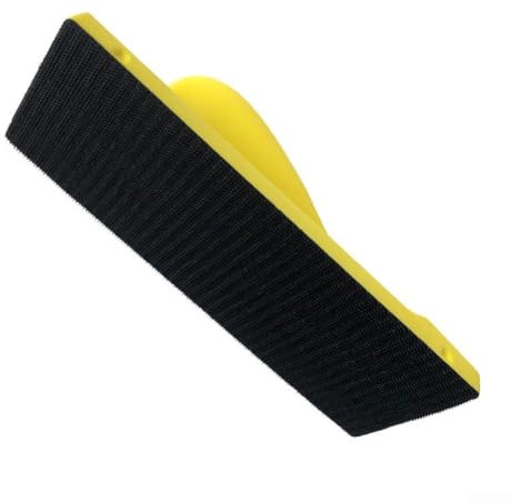 CYRENT Bloc de ponçage à la main, rectangulaire, crochet et boucle, 198 x 70 mm, pour cirage de voiture, travail du bois, polissage, meulage, meubles en bois, métal, ateliers de détail