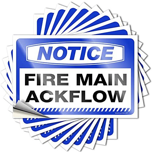 Lustige Auto-Aufkleber, Hinweisschilder, Feuer, Haupt-Rückflussaufkleber, 10 Stück, lustige Kaffeeschilder, Stoßstangen-Aufkleber (6 x 9 cm)