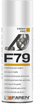 Faren F79 Antislittante per Cinghie, Spray Antiscivolo per Trasmissioni, Prestazioni Elevate, Adatto a Tutte le Superfici, 400ml (2 Pz)
