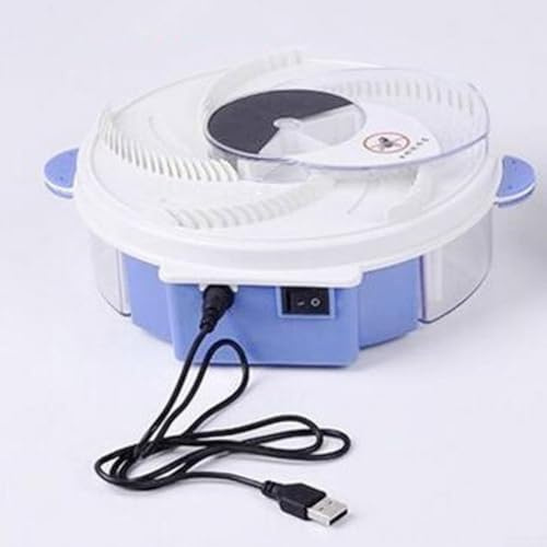 Atrapa moscas con funcionamiento automático y mecanismo giratorio para uso en interiores alimentado por batería recargable (* Modelos de carga)