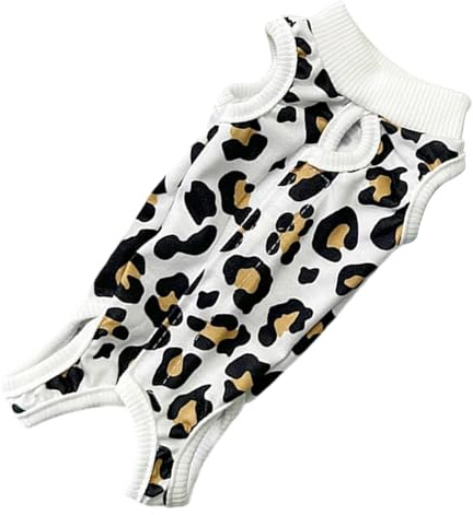 Combinaison spa pour chiennes - Combinaison de convalescence respirante - Body anti-léchage - Alternative au collier chirurgical doux - T-shirt de protection contre les blessures abdominales pour