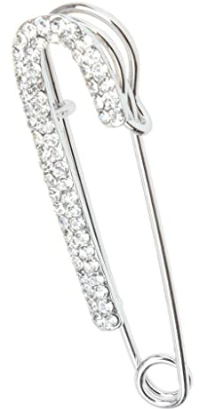 Sharplace 1 Sicherheitsnadel Broschen mit Straß Hockzeit Schmuck Geschenk 6,2 x 1,5 cm