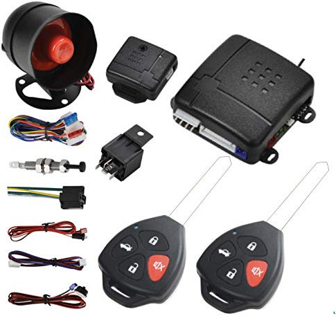 Style 17 Zentralverriegelungs-Set mit Schocksensor + Steuerelement + 2 Ersatz-Fernbedienungen