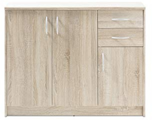 Stella Trading Kommode Eiche Sonoma Nachbildung, BxHxT 109x86x35 cm