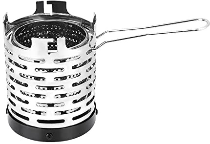 Estufa portátil, mini estufa de gas de calefacción de metal plegable al aire libre para acampar senderismo picnic