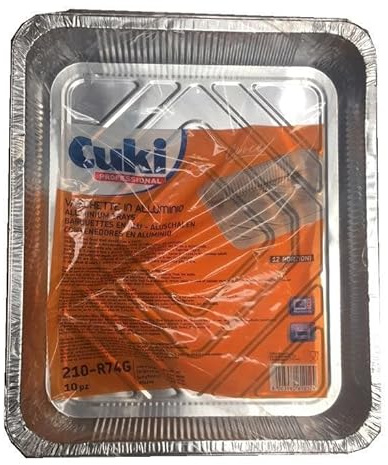 CUKI CONTENITOI IN ALLUMINIO R74G 12 PORZIONI X 10 PEZZI