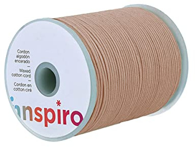 INNSPIRO Cordón algodón Encerado Fino Marfil 0,5mm. 100m.