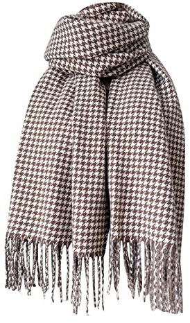 XIUH Winter Schals　weicher als Kaschmir　mit Baumwolle Fransen Frauen Vintage Winterschal　Kuschelig XXL Frauen Geschenke Kaschmir Schal Frauen schlauchschal dreieckschal