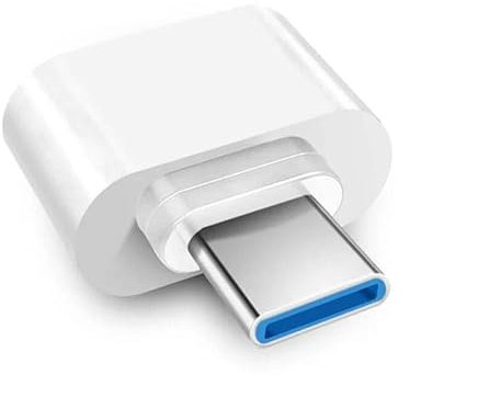 White Type C To USB Adapter 3.0 USB-C 3.1 Male OTG A Female Data Connector Converter, Compatible with iPad Air 4th Gen, iPad Mini 6th gen, iPad Pro, iPhone 17, iPhone 16, iPhone 15