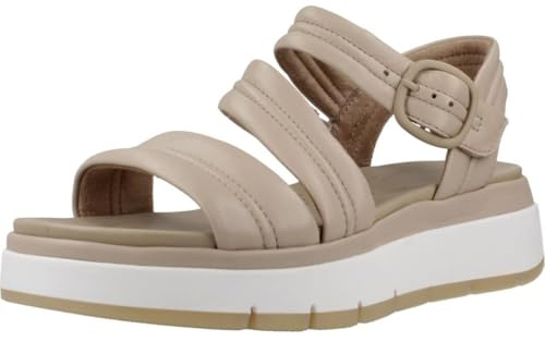 Clarks Tuscan Strap Womens Sand Leather, 5.5