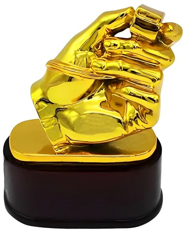 MIAOWR Bester Schiedsrichter Trophäe Golden Whistle Award Trophäen Fußball Meisterschaft Souvenirs Sammlerstücke Fans Geschenke