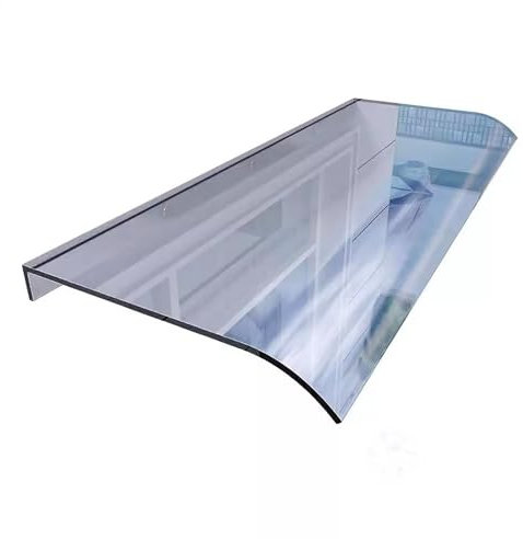 SAJMN Fenstermarkise, Türvordach, durchsichtige Polycarbonat-Abdeckung, Schutz vor UV-Strahlung, Regen, Schnee und Sonnenlicht, wetterbeständige Markisen für die Terrasse im Freien