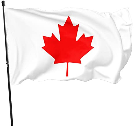 Bandiera del Canada 3x5 piedi, striscione decorativo per esterni da giardino