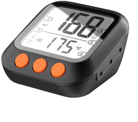 Digital Wireless Meat Thermometer, With Probe Dual Temperature Monitor Fast Charging BBQ Grill Thermometer For Kitchen Cooking With 4 Probe Capacity And App Control