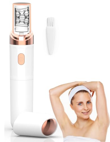 Pluxy Epil Pro 3.0 Facial Hair Remover for Women, Flawless Epilator with Built-in LED Light, Portable Electric Hair Removal Device for Face, Lips, Chin, Eyebrows, Arms