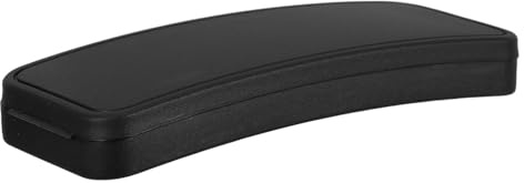 FRCOLOR Custodia Rigida Portatile Per Occhiali Con Clip Nero Organizer Sottile E Resistente in Plastica Scatola Portaocchiali Multifunzionale Per Protezione E Trasporto in Ufficio E Scuola