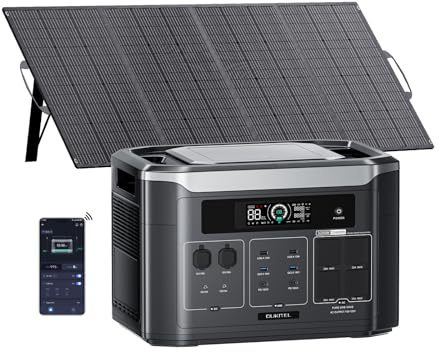 OUKITEL BP3000E Power Station Portatile 3200W Centrale Elettrica 2048Wh | Batteria LiFePO4 Espandibile a 16384Wh, Generatore con Pannello Solare da 400 W,, 2800W Ricarica Rapida, per Casa, Camper