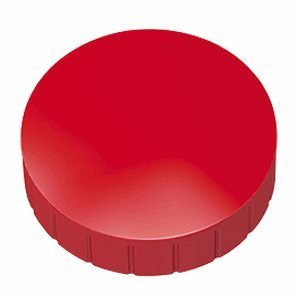 Magnete, farbig sortert Ø 32mm, Haftmagnete für Whiteboard, Kühlschrankmagnet, Magnettafel, Magnetwand, Magnet Rund (30er Pack, rot)