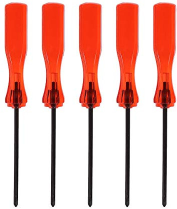 UKCOCO 5pcs Tournevis Tournevis Y Triangle Trigram Tournevis pour Nintendo Wii/DS/DS Lite/GBA (Rouge) (Rouge)