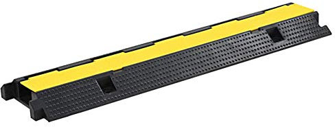 Kabeldurchlass mit 1 Kanalkanal aus Gummi, 100 cm Kabelkanal Kabelf¨¹hrung Modular,Kabelschutz, Rohrleitungen oder Leitungen unter dem Verkehrsverkehr im Auto