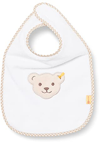 Steiff Unisex Baby Bib Lätzchen mit großem Bär
