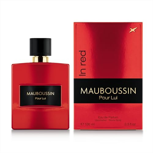 Mauboussin - Pour Lui In Red 100ml - Eau de Parfum Homme - Senteur Boisée & Épicée