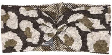 Zwillingsherz Stirnband mit Kaschmir - Hochwertiges Strick-Kopfband für Damen Frauen Mädchen - Kaschmir - Ohrenschutz - Haarband - warm weich und luftig für Frühjahr Herbst und Winter - khak