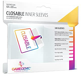 Gamegenic Closable Inner Sleeves (100) - Multilenguaje (Incluye Español)