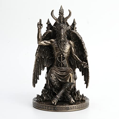 Veronese Design Statua in resina di Baphomet 9 1/2 Pollice Statua Bronzo Antico Regalo Occulto