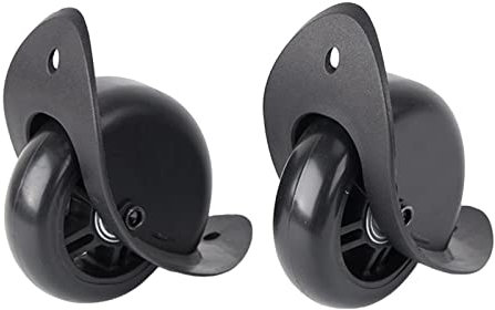 Ronyme Lot de 2 Roues de Rechange pour Bagages, roulettes de Valise pour Sol en Bois Dur et Tapis.