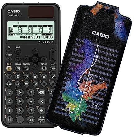 Casio FX-991DE CW ClassWiz Technical Scientific Calculator with Art Case Music, German Menu Guide (Limited Edition)