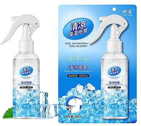 Raffreddamento del viso, spray lenitivo e protettivo viso e corpo 100 ml, raffreddamento, rimanere fresco nel calore, raffreddamento per i lavoratori all'aperto,