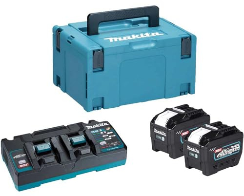 Makita 1910A2-5 40v Max XGT Cordless 2 Battery 8ah and Charger Kit