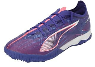 PUMA Unisex Adults Ultra 5 Match TT Soccer Shoe, Lapis Lazuli-PUMA White-Sunset Glow, 43 EU
