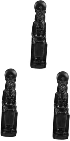 Cabilock 3stücke Ägyptische Sphinx Statue Aus Kunstharz Detailreiche Tischfigur Für Büro Und Wohnraumdekoration Sammlerstück Mit Feiner Verarbeitung Für Antikenliebhaber Und Stilvolle