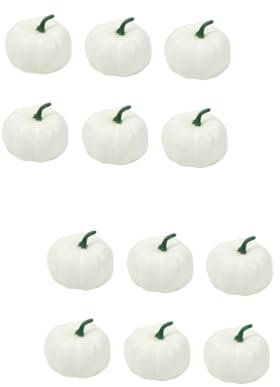 PRETYZOOM 12 STK Halloween-Kürbisse Schaumkürbisse basteln Zierkürbis ernten Halloween assecoires Simulationskürbis Partyzubehör Obst Requisiten Ornamente schmücken