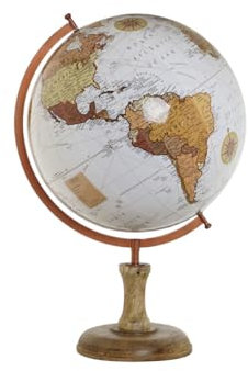 Home ESPRIT Terraqueo Globus, Braun, Vintage, 47 x 45 x 70 cm