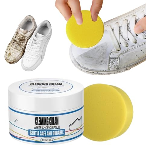 White Shoe Cleaning Cream, Sneaker Reiniger, Reinigungscreme für Weiße Schuhe White Shoe Cleaner Professional Sneaker Cleaner (1)