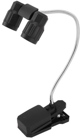 LED Clip Light, Double Headed LED Clip On Light 360°Battery Powered Clamp for Outdoor BBQ Grill, Camping, Reading, Barbecue Tool Sets