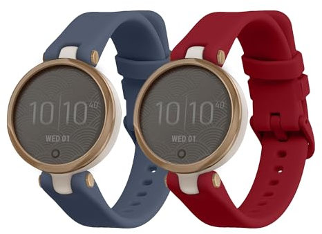 kwmobile 2X Sportarmband kompatibel mit Garmin Lily Sport Armband - Fitnesstracker Band Set aus TPU Silikon