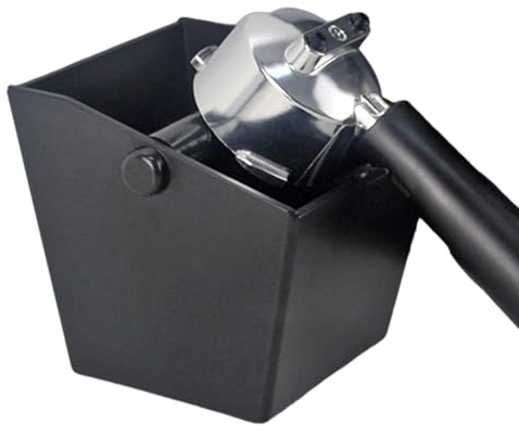 Xasbseulk Poubelle à café – Poubelle à café – Boîte à café avec barre de frappe amovible en métal et base antidérapante, boîte à café expresso moulu pour usage domestique et professionnel