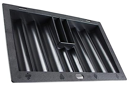 WESIEVYA Poker Chip Tray Aus Kunststoff Großer Stauraum Für Tischzubehör Für Spielabende Robust Und Sicher Für Partys Und Spieleabende
