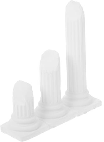 TOPBATHY Colonna Romana in Gesso 3 Pezzi Statua Greca Decorazione Per Matrimonio Decorazione Per La Casa Decorazione Da Giardino