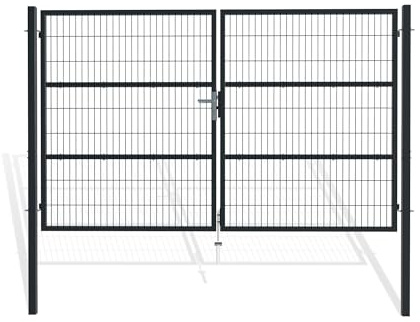 Casanoov Portail battant grillagé 3m RAZO H.180cm Gris