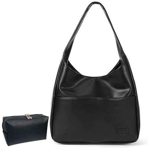 EUIEUT Tragetaschen für Damen Groß Handtasche Women's Tote Bag Beuteltasche PU Umhängetasche Shoulder Bag Tragetasche Schultertasche Schulterhandtasche mit klein Geldbörse für den täglichen Gebrauch