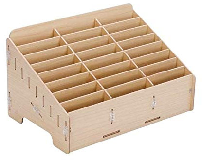 Werkzeugkasten aus Holz mit 24 Zellen für Handy-Reparatur, Werkzeugaufbewahrung und Organisation