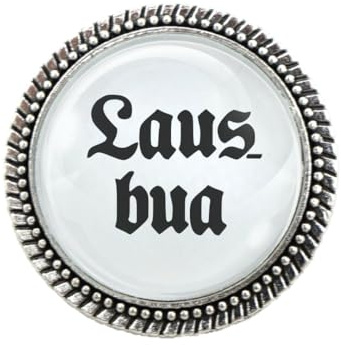 Gaudi-Brosche in Silber Lausbua von Woidladinger