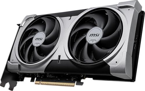 MSI NVIDIA GeForce RTX 5060 Ti 16G Ventus 2X OC Plus Carte Graphique - 16 Go GDDR7 (28 GB/s /128 Bits), PCIe 5.0 - Double Ventilateur (2 x Ventilateurs STORMFORCE), HDMI 2.1b, DisplayPort 2.1b